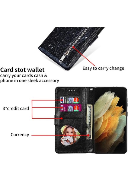 Samsung Galaxy S22 5g Için Fermuar Cep Durumda Kart Tutucu Bilek Kayışı Pu (Yurt Dışından) indirimleri