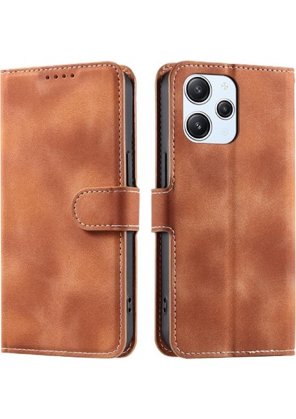 Xiaomi Redmi Için Flip Case 12 4g Bilek Kayışı Kickstand Pu Deri Manyetik (Yurt Dışından) indirimleri