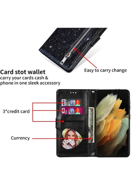 Samsung Galaxy S23 Için Fermuar Cep Durumda Ultra Bilek Kayışı Manyetik Pu (Yurt Dışından) modelleri