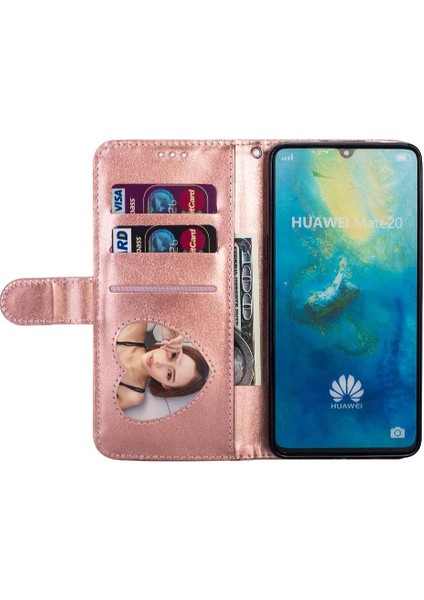 Huawei Mate 20 Için Fermuarlı Cebi Durumda Manyetik Kapatma Bilek Kayışı Kartı (Yurt Dışından) indirimleri