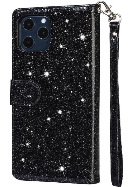 IPhone 11 Pro Için Fermuar Cep Durumda Kart Tutucu Glitter Cüzdan Kılıf Pu (Yurt Dışından) modelleri