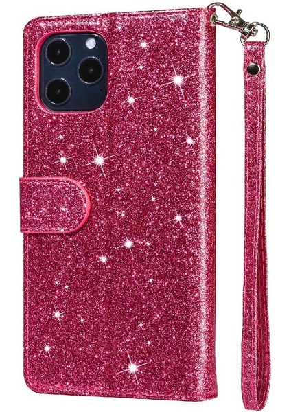 IPhone 11 Pro Için Fermuar Cep Durumda Kart Tutucu Glitter Cüzdan Kılıf Pu (Yurt Dışından) modelleri