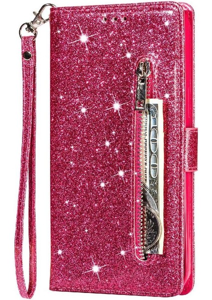 IPhone 11 Pro Için Fermuar Cep Durumda Kart Tutucu Glitter Cüzdan Kılıf Pu (Yurt Dışından) indirimleri
