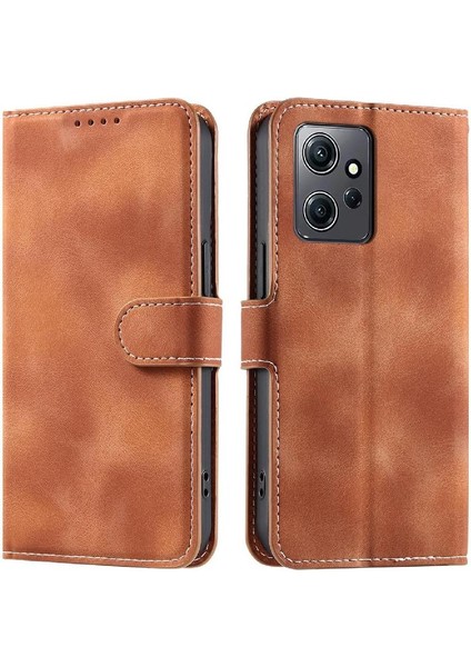 Xiaomi Redmi Not 12 Için Flip Case 4g Cüzdan Kart Yuvaları Bilek Kayışı Pu (Yurt Dışından)
