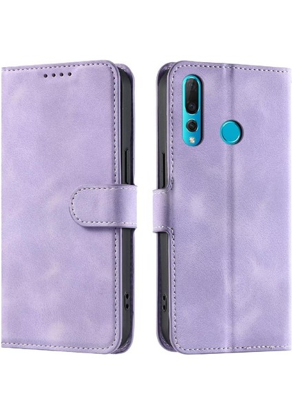 Huawei P Akıllı Artı 2019 Pu Deri Cüzdan Kart Yuvaları Bilek Için Flip Case (Yurt Dışından)
