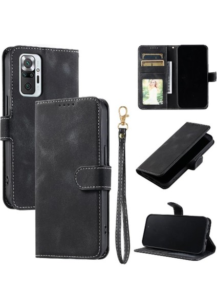 Xiaomi Redmi Not 10 Için Flip Case Pro Max Manyetik Kickstand Cüzdan Kart (Yurt Dışından)