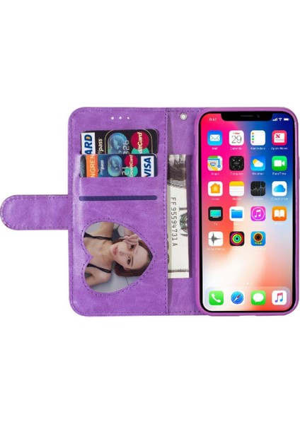 IPhone Xs Max Kart Tutucu Manyetik Kapatma Cüzdan Için Fermuarlı Cebi Durumda (Yurt Dışından) indirimleri