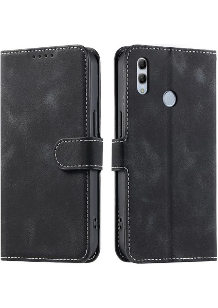 Onur 10 Lite Için Flip Case Pu Deri Cüzdan Kart Yuvaları Kickstand Bilek (Yurt Dışından)
