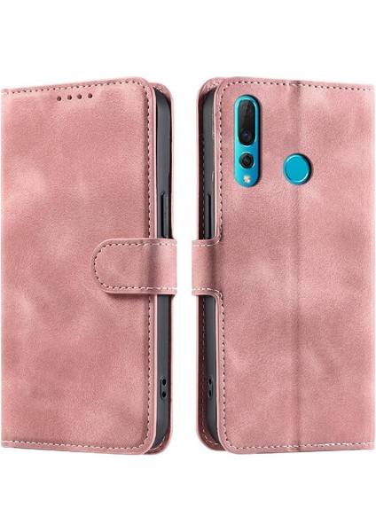 Onur 20E Kickstand Pu Deri Manyetik Bilek Kayışı Cüzdan Için Flip Case (Yurt Dışından)