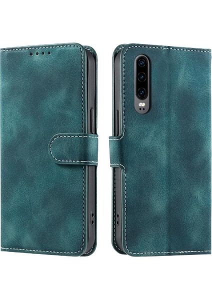 Colorful Shop Huawei P30 Cüzdan Kart Yuvaları Manyetik Kickstand Pu Deri Için Flip Case (Yurt Dışından)