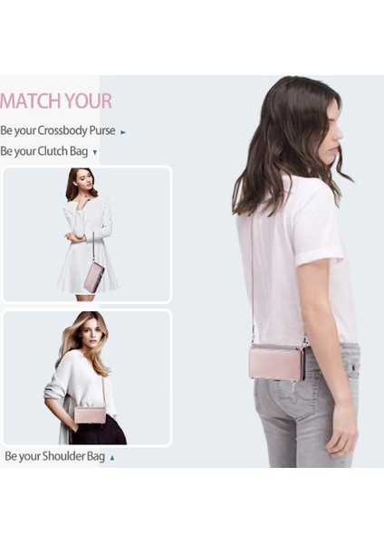 Google Piksel 6A Fermuar Faturaları Yuvası Için Crossbody Durumda 9 Kart Yuvaları Durumda (Yurt Dışından)