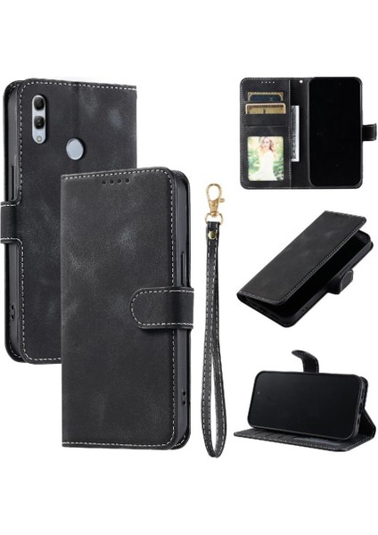 Onur 10 Lite Için Flip Case Pu Deri Cüzdan Kart Yuvaları Kickstand Bilek (Yurt Dışından) indirimleri