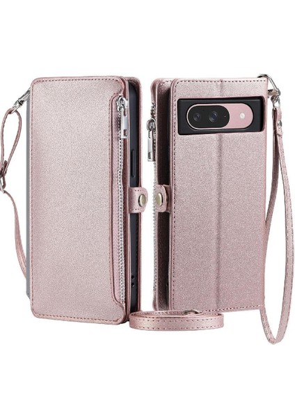 Google Piksel 7 Pro Durumda Cüzdan Rfıd Engelleme Uzun 9 Için Crossbody Durumda (Yurt Dışından)