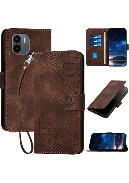 Xiaomi Redmi A1 Artı Yüksek Kaliteli Deri Telefon Kılıfı Için Flip Case ve (Yurt Dışından)