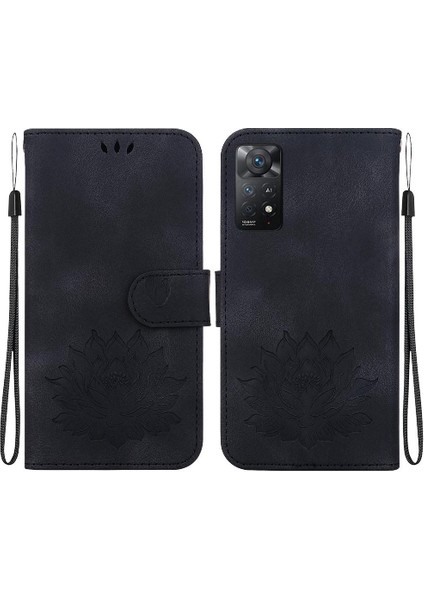 Xiaomi Redmi Not 12 Için Flip Case Pro 4g Kabartma Lotus Çiçek Cüzdan (Yurt Dışından)