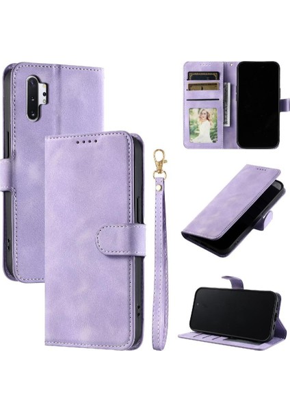 Samsung Galaxy Not 10 Artı Kickstand Pu Deri Cüzdan Kart Için Flip Case (Yurt Dışından)