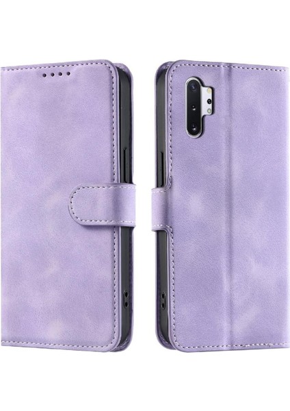 Samsung Galaxy Not 10 Artı Kickstand Pu Deri Cüzdan Kart Için Flip Case (Yurt Dışından)