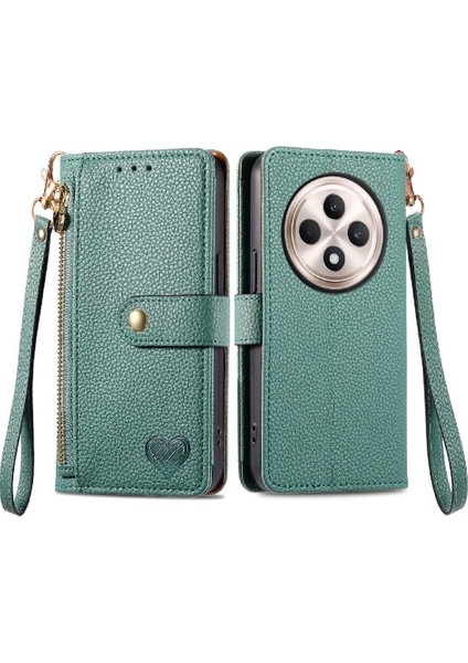 Oppo F27 Aşk Darbeye Dayanıklı Cüzdan Deri Kılıf Fermuar Için Flip Case (Yurt Dışından)