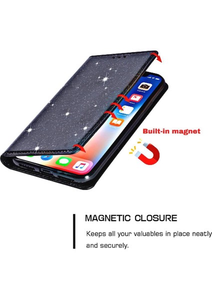Xiaomi Redmi Not 13 Pro 4g Manyetik Kapatma Kartı Için Glitter Flip Case (Yurt Dışından) fırsatları