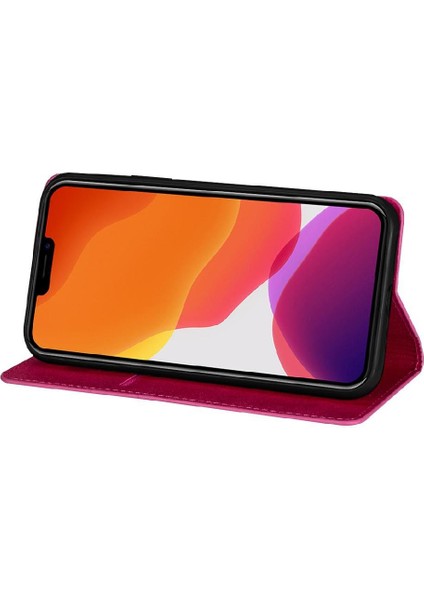 IPhone 14 Artı Pu Deri Manyetik Kapatma Kartı Için Glitter Flip Case (Yurt Dışından) modelleri