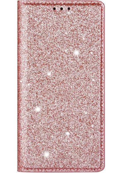 IPhone 13 Için Glitter Flip Case Pro Max Flip Case Cüzdan Pu Deri Kart (Yurt Dışından)