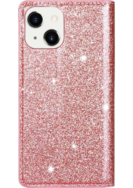 IPhone 14 Artı Pu Deri Manyetik Kapatma Kartı Için Glitter Flip Case (Yurt Dışından) fiyatları