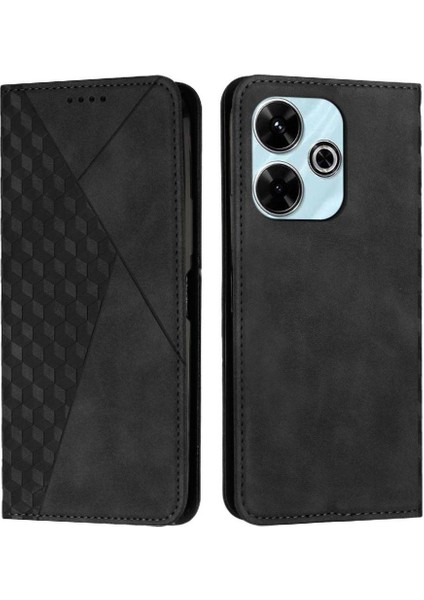 Xiaomi Poco M6 4g Pu Deri Cüzdan Kickstand Kart Için Flip Case (Yurt Dışından)