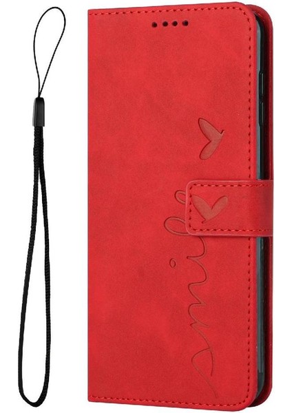 Xiaomi Poco M6 4g Kickstand Yan Toka Pu Deri Aşk Için Flip Case (Yurt Dışından)