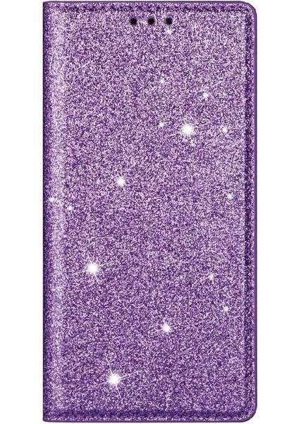 IPhone 12 Için Glitter Flip Case Pro Max Kart Tutucu Pu Deri Manyetik (Yurt Dışından)