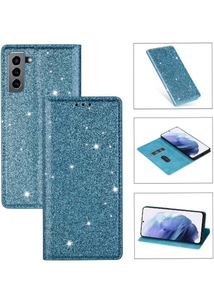 Samsung Galaxy S22 5g Için Glitter Flip Case Pu Deri Kart Tutucu Flip (Yurt Dışından)