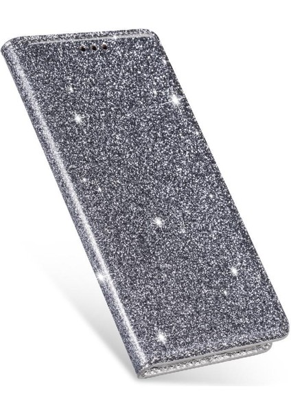 IPhone Xs Max Pu Deri Flip Case Cüzdan Kart Için Glitter Flip Case (Yurt Dışından)