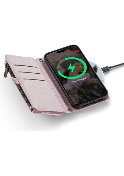 IPhone 16 Için Crossbody Durumda Fermuar Faturaları Yuvası Rfıd Engelleme Cüzdan Kılıf (Yurt Dışından) fiyatları