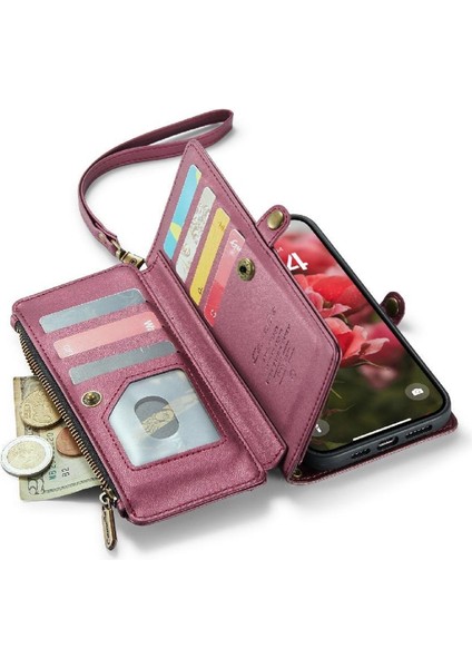 IPhone 16 Için Crossbody Durumda Pro Max Rfıd Engelleme Durumda Cüzdan Kart Tutucu (Yurt Dışından) indirimleri