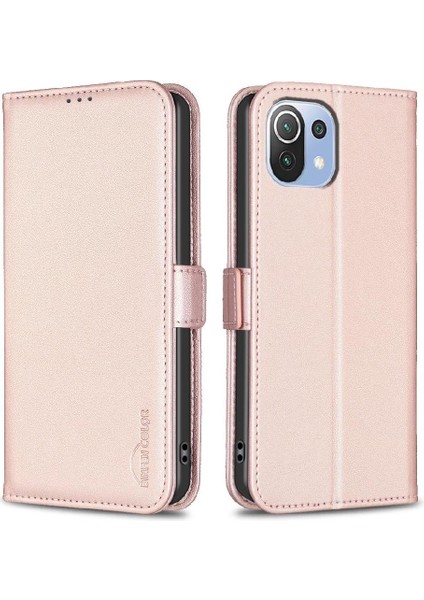 Xiaomi 11 Lite Için Flip Case Kart Yuvaları Tutucu Kickstand Manyetik Tpu Pu (Yurt Dışından)