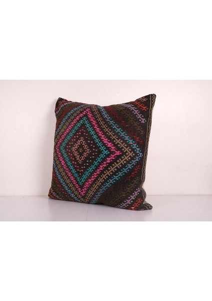 Çizgili El Dokuma Kilim Kırlent Kılıf 72 x 72 cm modelleri