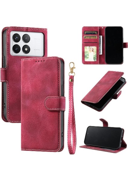 Xiaomi Redmi Kflip Cüzdan Kart Yuvaları Için Flip Case Bilek Kayışı Pu Deri (Yurt Dışından) fırsatları