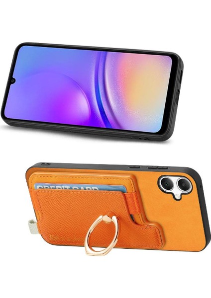 Samsung Galaxy A05 Manyetik Halka Standı Tutucu Cüzdan Magsafe Için Kılıf (Yurt Dışından)