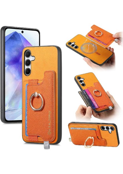Samsung Galaxy Case Manyetik Halka Standı Tutucu Cüzdan Magsafe Için Kılıf (Yurt Dışından)