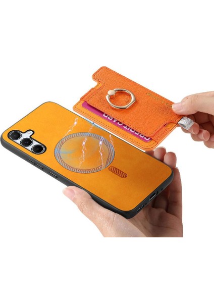 Samsung Galaxy Case Manyetik Halka Standı Tutucu Cüzdan Magsafe Için Kılıf (Yurt Dışından)