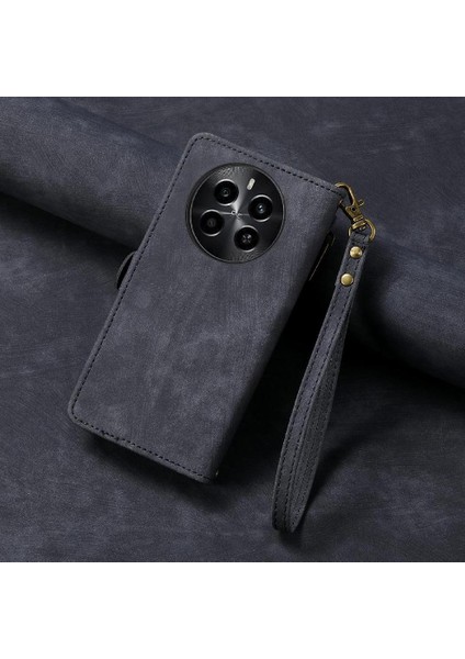 Realme 13 Pro Için Flip Case Deri Kılıf Cüzdan Basit Iş Darbeye (Yurt Dışından) modelleri