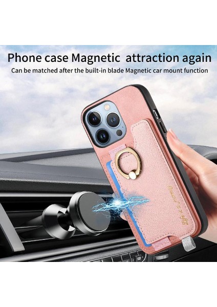 IPhone 14 Için Kılıf Pro Max Halka Standı Tutucu Manyetik Magsafe Uyumlu (Yurt Dışından)
