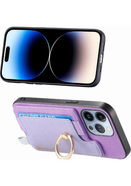 IPhone 14 Için Kılıf Pro Max Halka Standı Tutucu Manyetik Magsafe Uyumlu (Yurt Dışından)