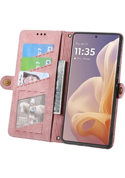 Realme 13 Pro Için Flip Case Deri Kılıf Cüzdan Basit Iş Darbeye (Yurt Dışından) fırsatları
