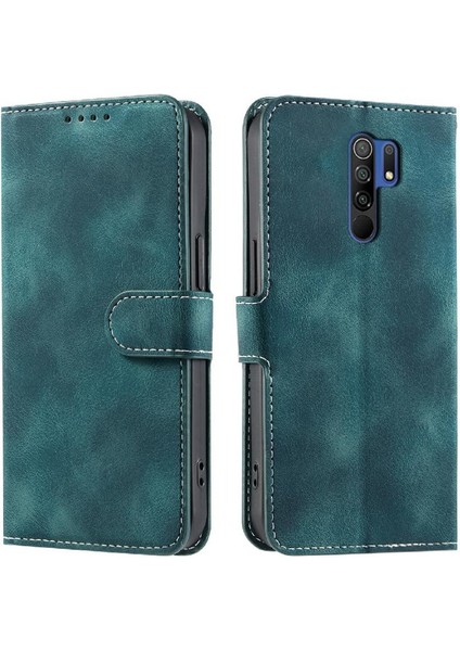 Xiaomi Redmi 9 Başbakan Kickstand Manyetik Pu Deri Bilek Için Flip Case (Yurt Dışından)