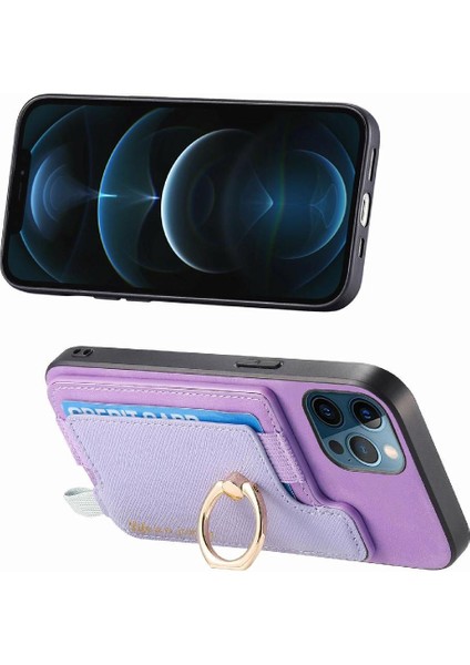 IPhone 12 Için Kılıf Pro Max Magsafe Uyumlu Cüzdan Manyetik Halka Standı (Yurt Dışından) modelleri