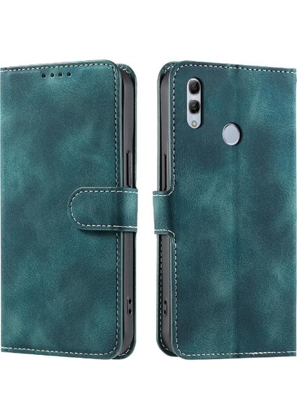 Onur 10 Lite Için Flip Case Pu Deri Cüzdan Kart Yuvaları Kickstand Bilek (Yurt Dışından)