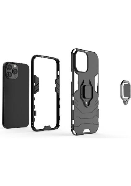 Halka Araba Montaj Kickstand Durumda IPhone 13 Pro Max Metal Halka Tutucu (Yurt Dışından)