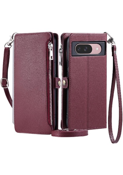 Google Piksel 9 Pro Rfıd Engelleme Fermuar Faturaları Yuvası 9 Için Crossbody Durumda (Yurt Dışından)