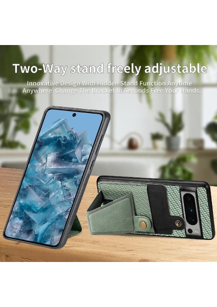 Google Pixel 8 Pro Manyetik Tasarım Kart Sahibi Braketi Standı Için Kılıf (Yurt Dışından) fiyatları