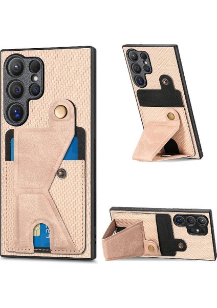 Samsung Galaxy S24 Ultra Braketi Standı Fonksiyonu Kart Sahibi Tasarım (Yurt Dışından)